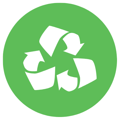 recycle icon circle green